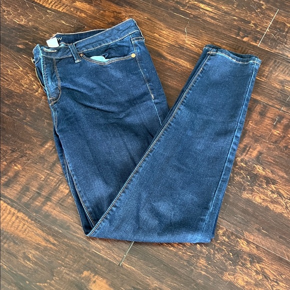 JCPenney Women's Dark Blue Skinny Jeans - Picture 1 of 7